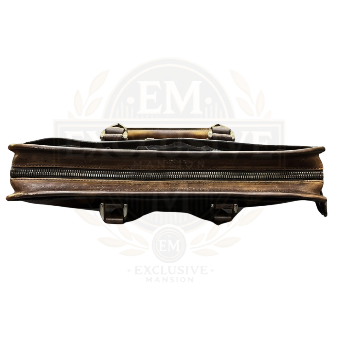 Un Jour Mini Scritto Leather Briefcase