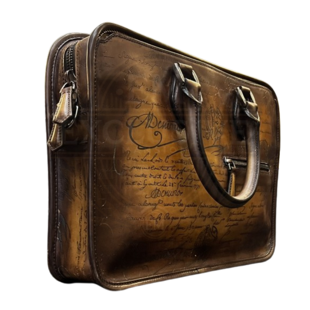 Un Jour Mini Scritto Leather Briefcase