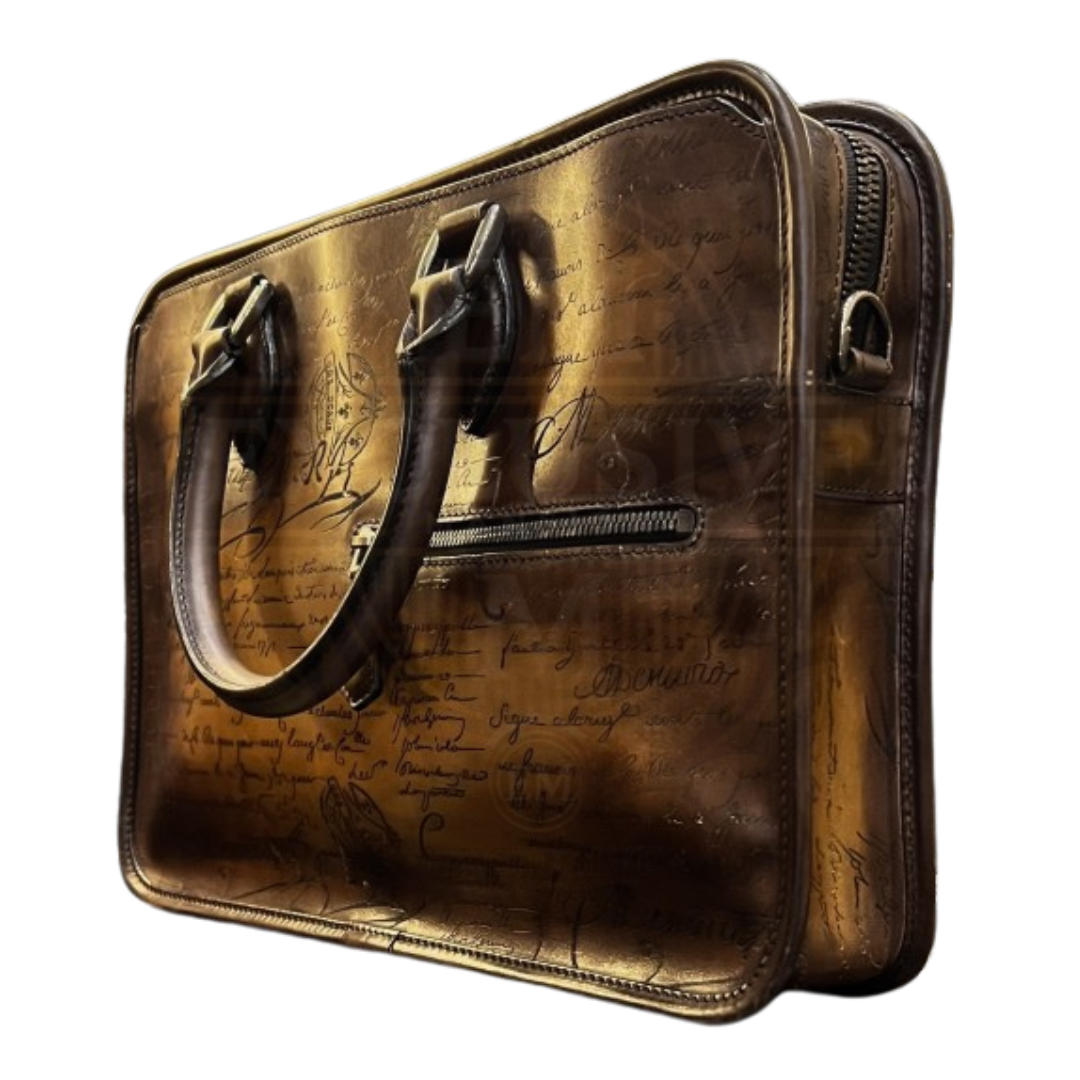Un Jour Mini Scritto Leather Briefcase