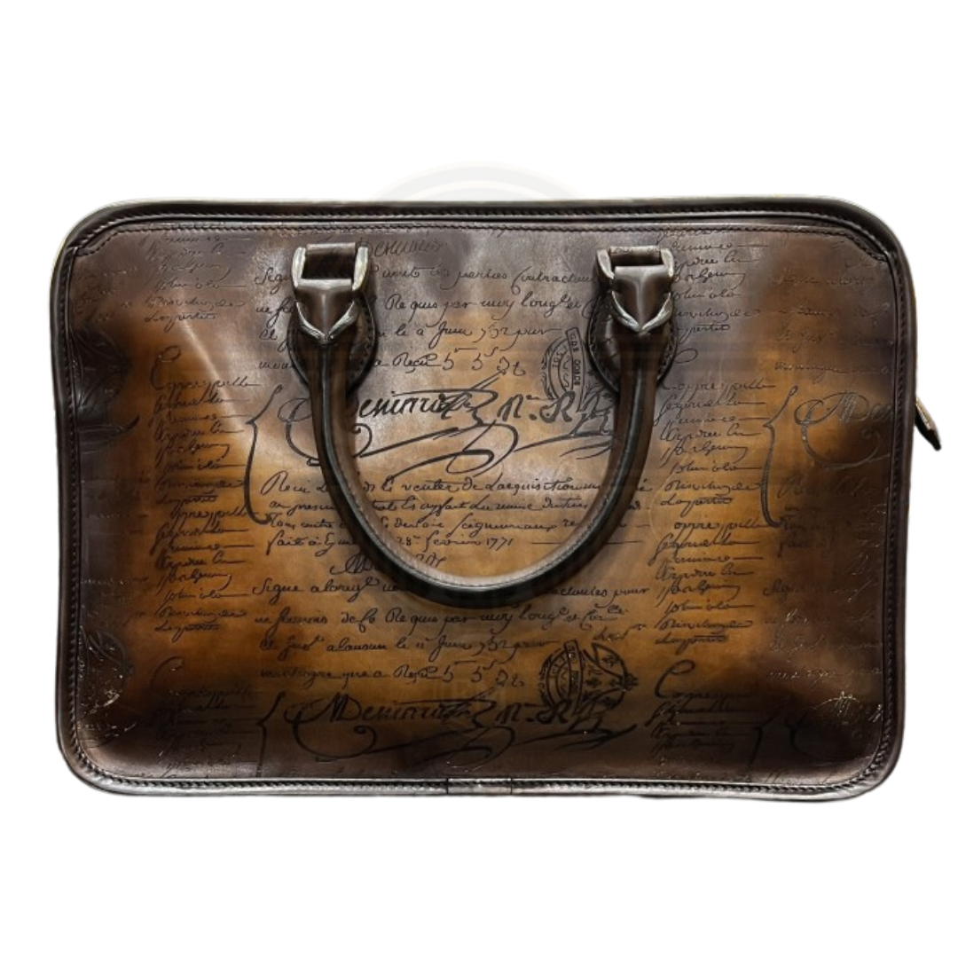Un Jour Mini Scritto Leather Briefcase