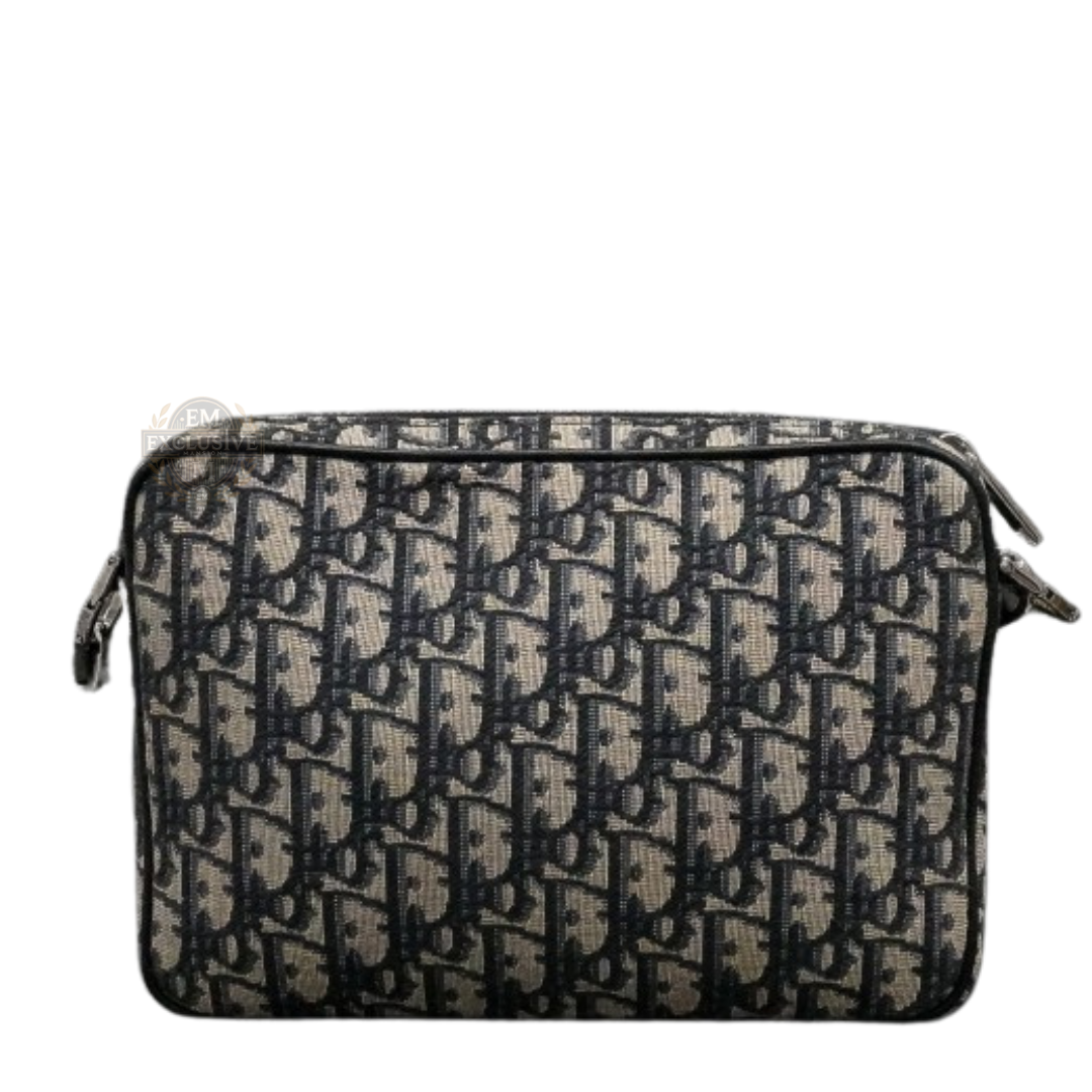 Trio Saddle Messenger Bag Beige