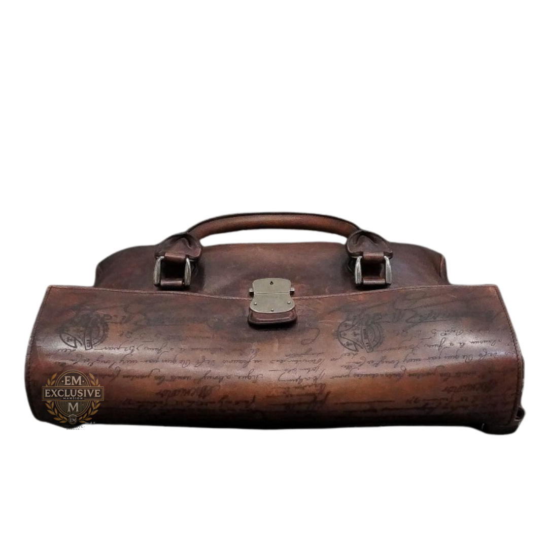 E'mio Scritto Leather Briefcase