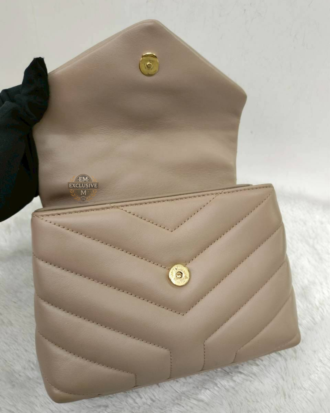 YsL Lou Lou Toy Chevron Beige