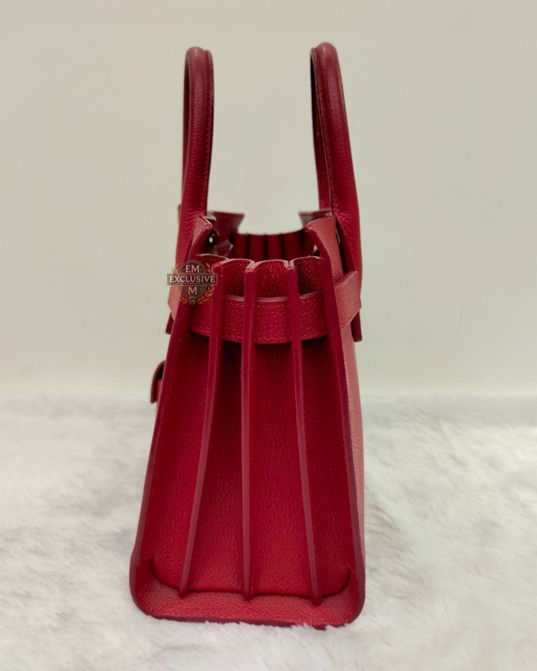 Ysl Sac De Jour Nano Gruined Red