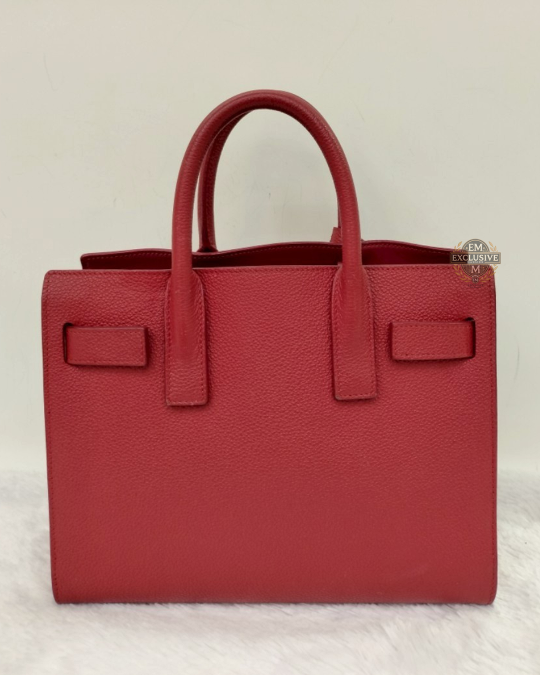 Ysl Sac De Jour Nano Gruined Red