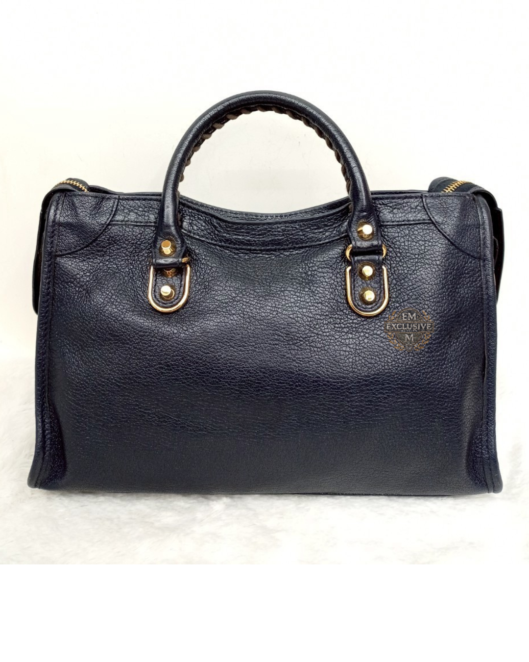 Balenciaga Small City Edge Navy