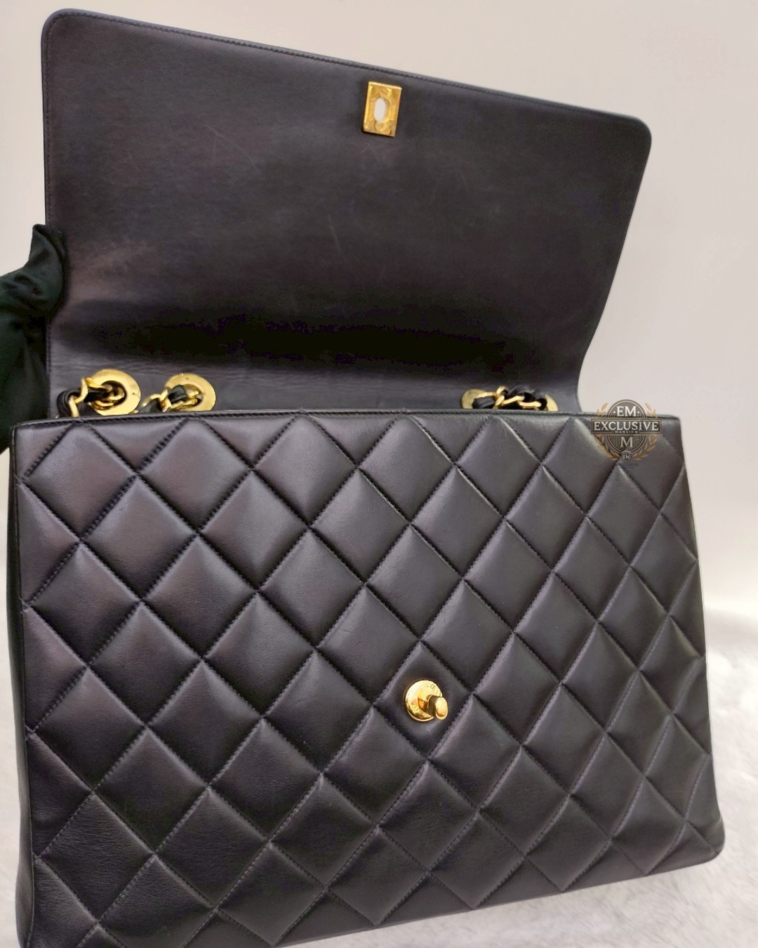 Chanel Maxi Lamb Vintage Black