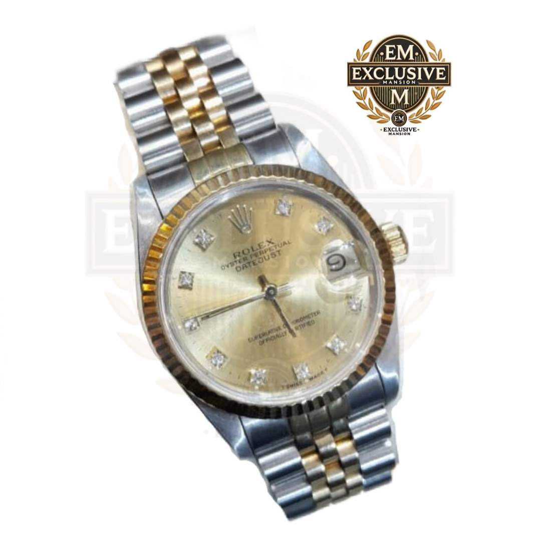 Oyster Perpetual Datejust Twotone Jubilee Bracelet With Diamond