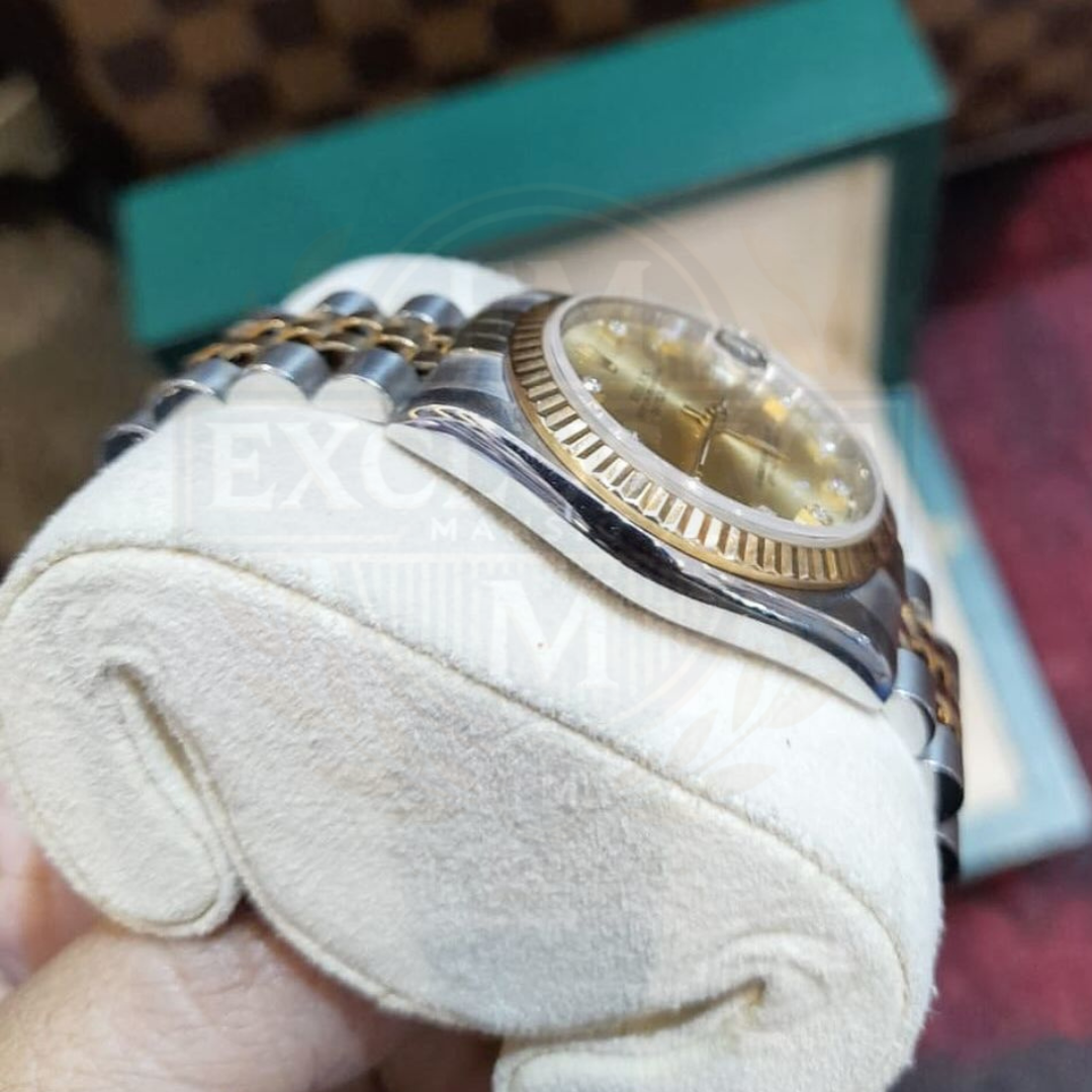 Oyster Perpetual Datejust Twotone Jubilee Bracelet With Diamond