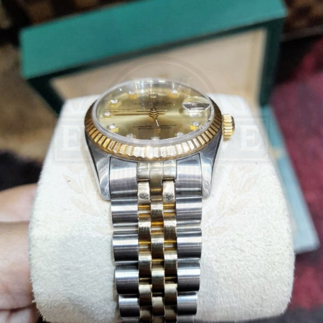 Oyster Perpetual Datejust Twotone Jubilee Bracelet With Diamond