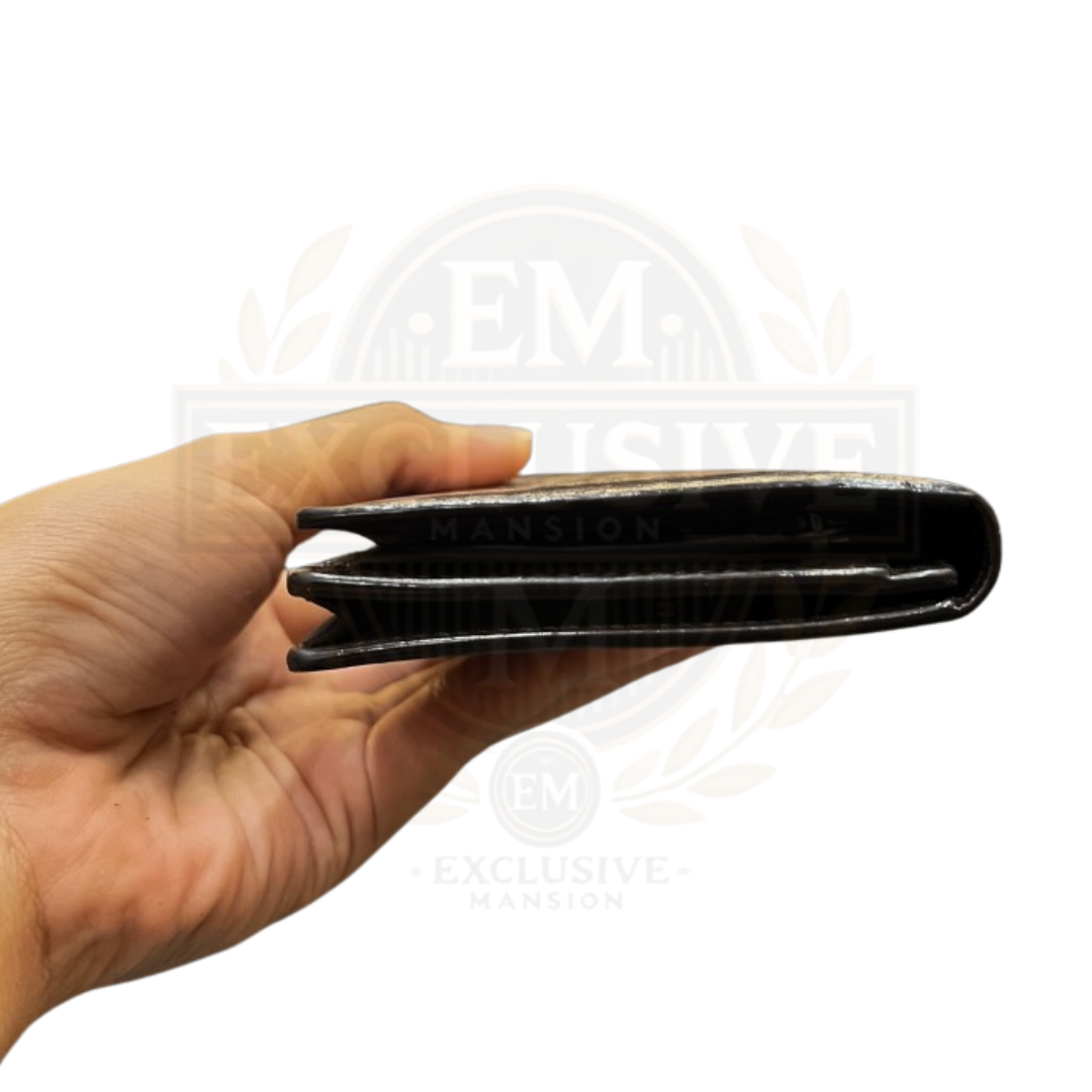 Santal Scritto Leather Long Wallet