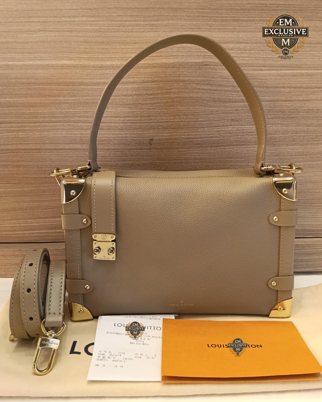 LV Side Trunk MM Taupe