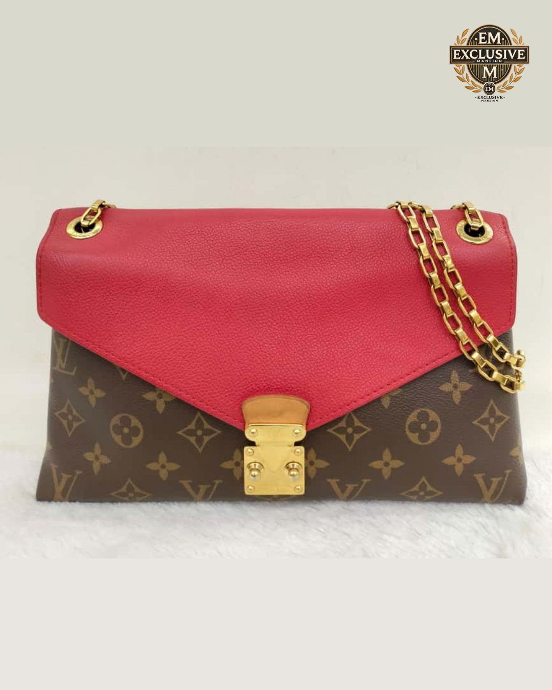 LV Pallas Chain Monogram Cerise