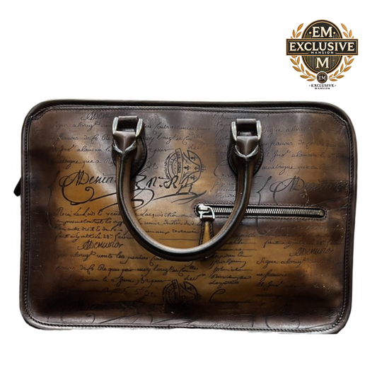 Un Jour Mini Scritto Leather Briefcase