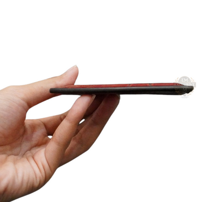 Scritto Leather Card Holder Red