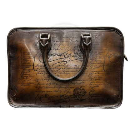 Un Jour Mini Scritto Leather Briefcase