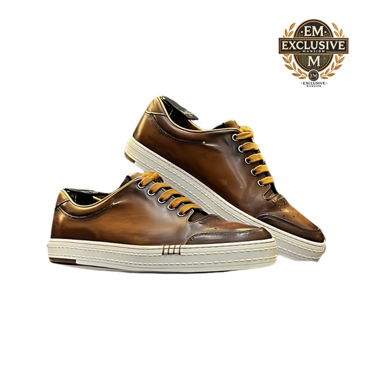 Playtime Calf Leather Sneaker Rose Wood