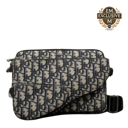 Trio Saddle Messenger Bag Beige