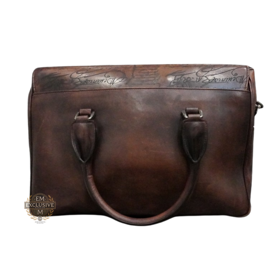 E'mio Scritto Leather Briefcase