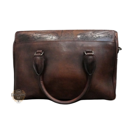 E'mio Scritto Leather Briefcase