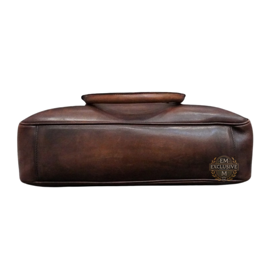 E'mio Scritto Leather Briefcase