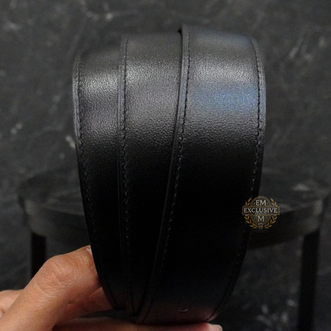 H belt Buckle Silver