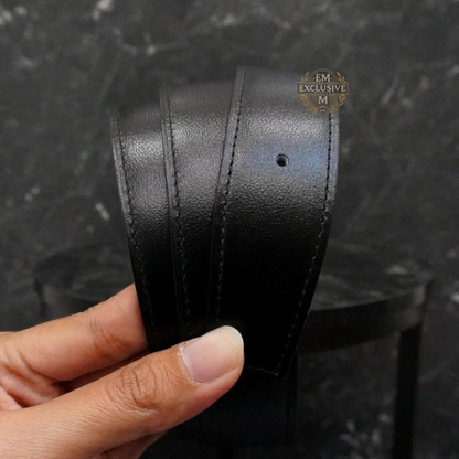 H belt Buckle Silver
