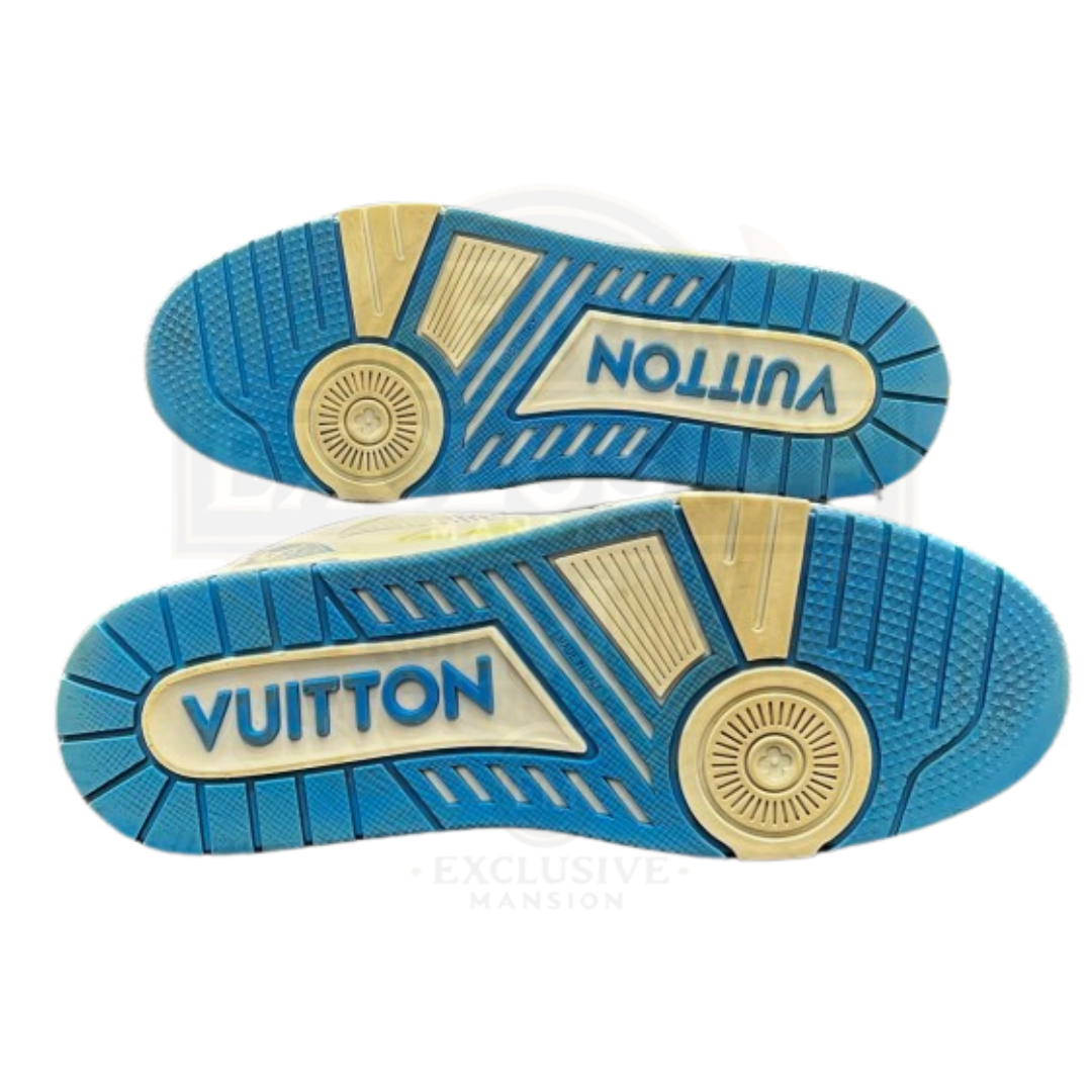 Trainer Low Light Blue Monogram Denim