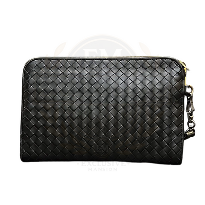 Intrecciato Document Case Black