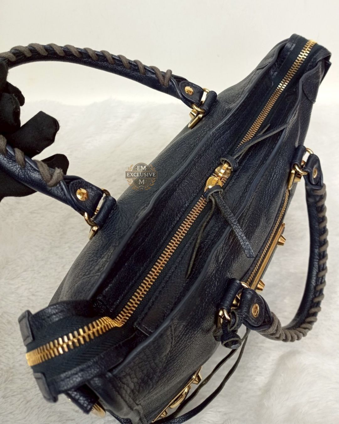 Balenciaga Small City Edge Navy