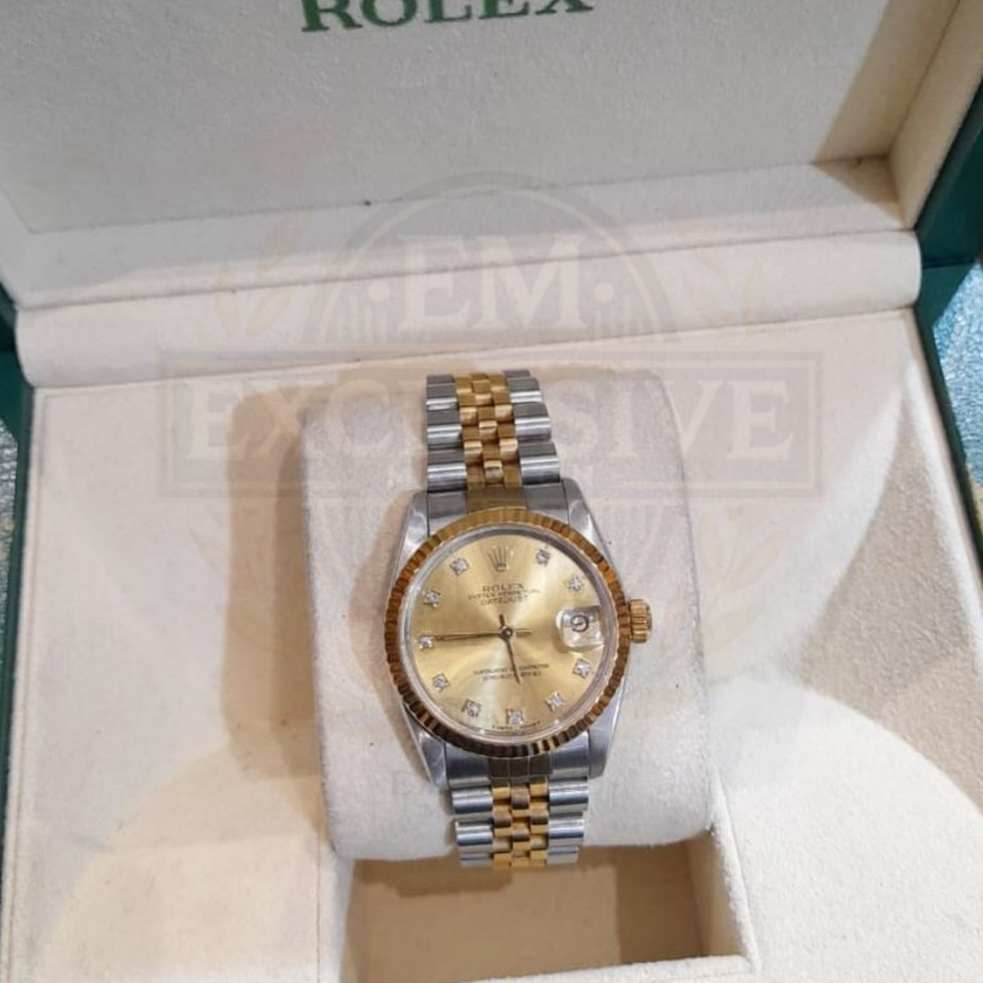 Oyster Perpetual Datejust Twotone Jubilee Bracelet With Diamond