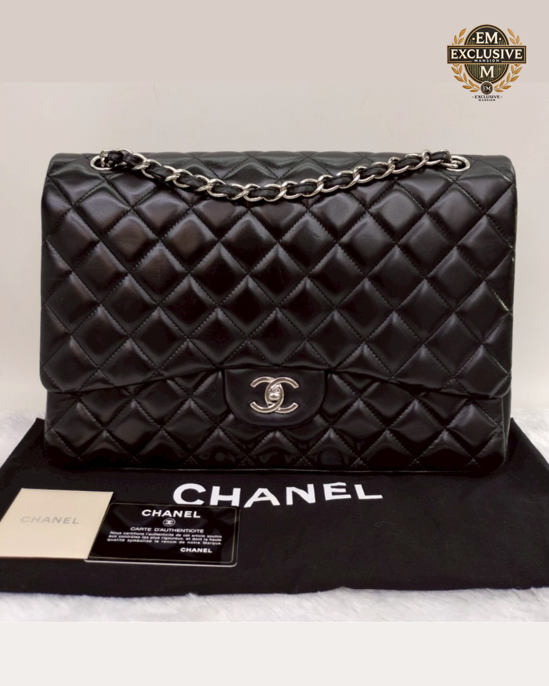 Chanel Maxi Lamb Black