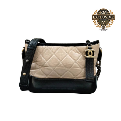 Gabrielle Small Beige Black