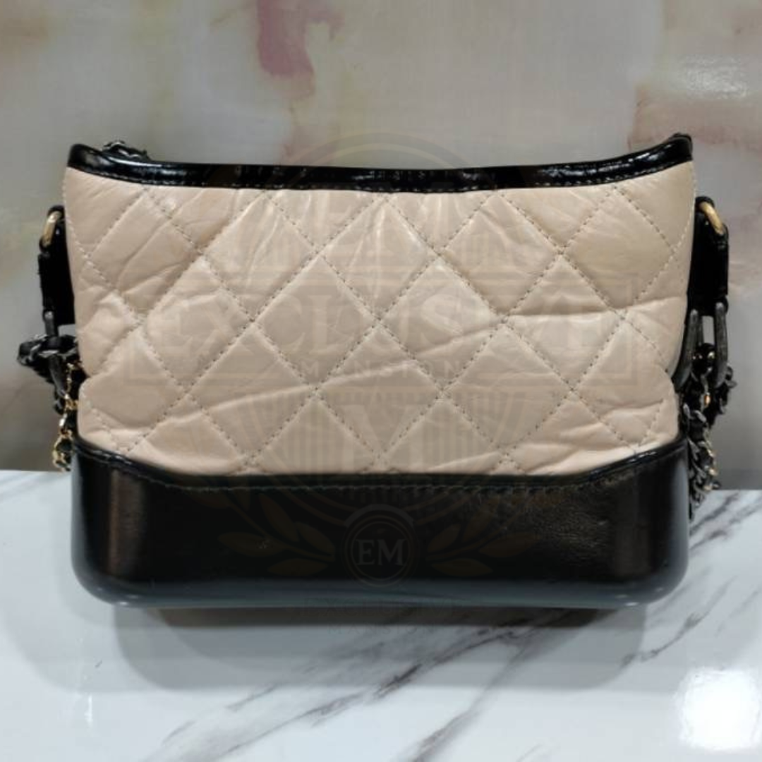 Gabrielle Small Beige Black