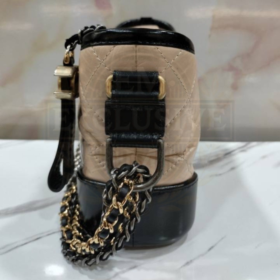 Gabrielle Small Beige Black