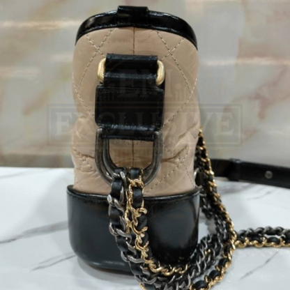 Gabrielle Small Beige Black