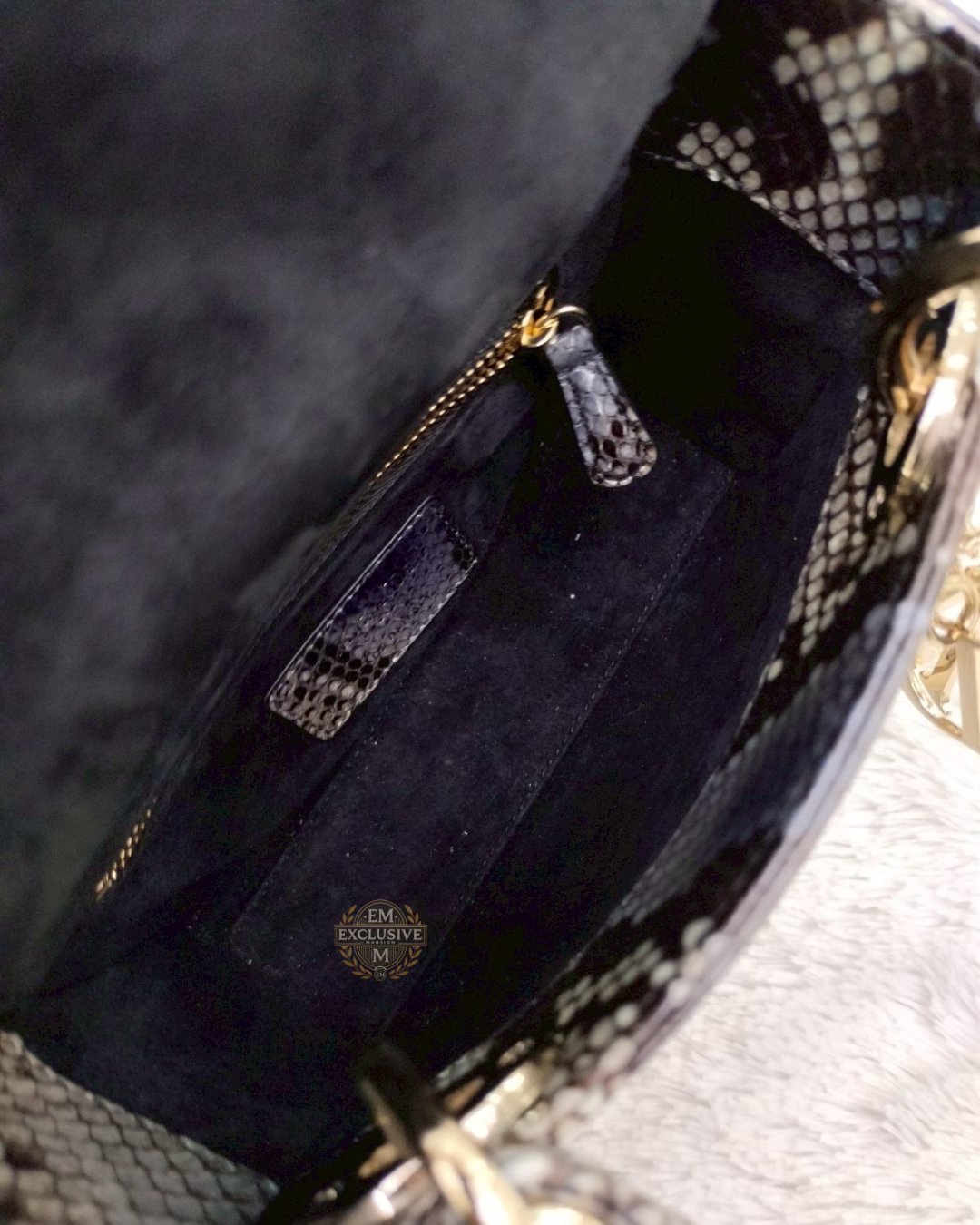 Lady Dior Mini Python
