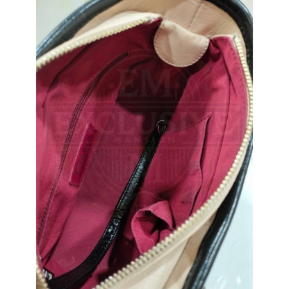 Gabrielle Small Beige Black