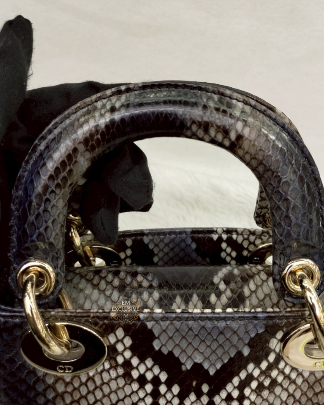 Lady Dior Mini Python