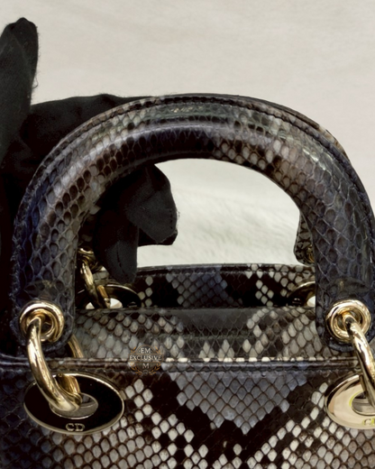 Lady Dior Mini Python