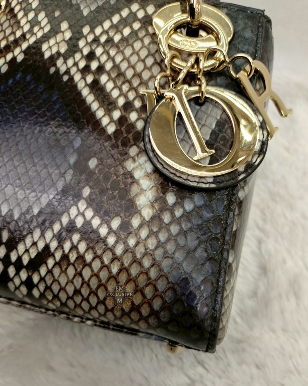 Lady Dior Mini Python