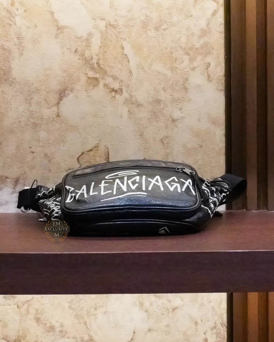 Graffiti Waistbag Black White