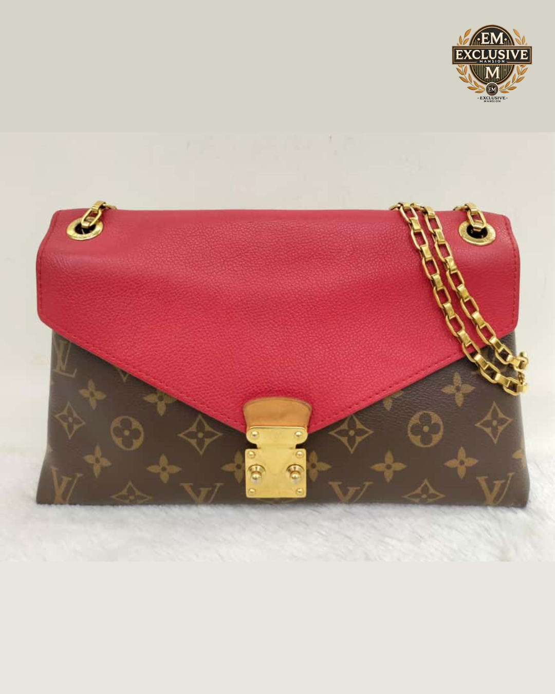 LV Pallas Chain Monogram Cerise