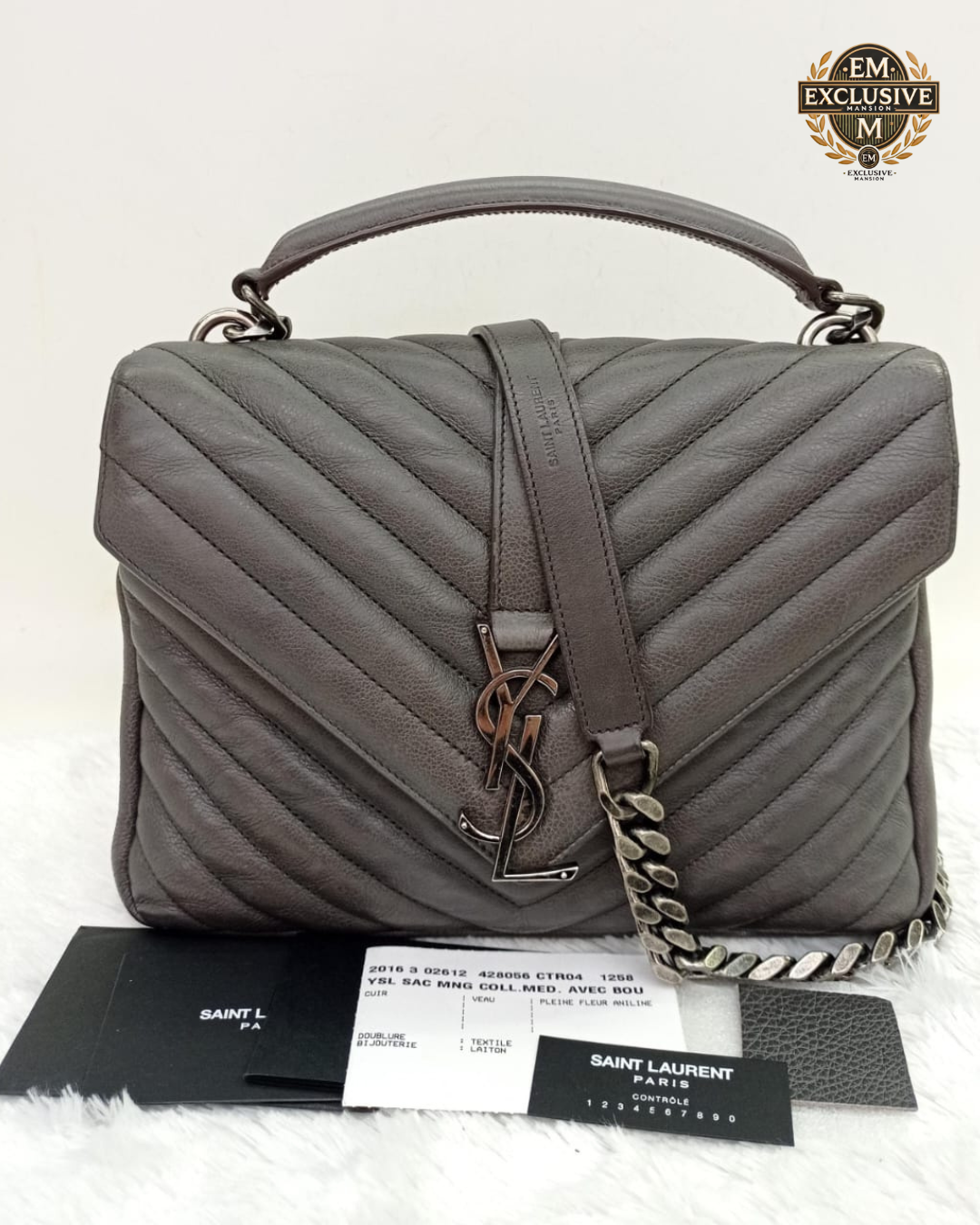 YsL College Medium Chevron&nbsp;