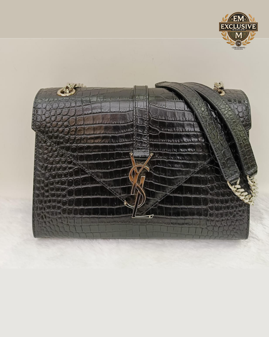 YsL Envelope Medium Croco
