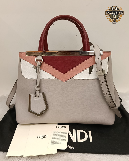 Fendi Petite 2 Jours Elite Tote Monster Eye Multicolour